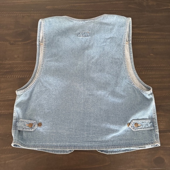 Vintage Western Denim Vest 100% Cotton Festival Wear Excellent Condition Size M - Picture 6 of 8